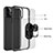 Custodia Silicone e Plastica Opaca Cover con Magnetico Anello Supporto S06 per Apple iPhone 13 Pro