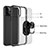 Custodia Silicone e Plastica Opaca Cover con Magnetico Anello Supporto S06 per Apple iPhone 13 Pro Max