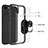 Custodia Silicone e Plastica Opaca Cover con Magnetico Anello Supporto S06 per Apple iPhone 14 Plus