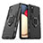 Custodia Silicone e Plastica Opaca Cover con Magnetico Anello Supporto S06 per Samsung Galaxy M02s