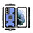 Custodia Silicone e Plastica Opaca Cover con Magnetico Anello Supporto S07 per Samsung Galaxy S21 FE 5G