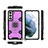 Custodia Silicone e Plastica Opaca Cover con Magnetico Anello Supporto S07 per Samsung Galaxy S21 FE 5G