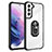 Custodia Silicone e Plastica Opaca Cover con Magnetico Anello Supporto S09 per Samsung Galaxy S23 Plus 5G