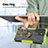 Custodia Silicone e Plastica Opaca Cover con Magnetico Anello Supporto T08 per Samsung Galaxy S22 Ultra 5G