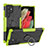 Custodia Silicone e Plastica Opaca Cover con Magnetico Anello Supporto T08 per Samsung Galaxy S22 Ultra 5G Verde