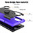 Custodia Silicone e Plastica Opaca Cover con Magnetico Anello Supporto T08 per Samsung Galaxy S24 Ultra 5G