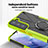 Custodia Silicone e Plastica Opaca Cover con Magnetico Anello Supporto T09 per Samsung Galaxy S21 FE 5G