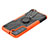 Custodia Silicone e Plastica Opaca Cover con Magnetico Anello Supporto T09 per Samsung Galaxy S21 Plus 5G