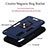 Custodia Silicone e Plastica Opaca Cover con Magnetico Anello Supporto Y01B per Samsung Galaxy A2 Core A260F A260G