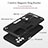 Custodia Silicone e Plastica Opaca Cover con Magnetico Anello Supporto Y01B per Samsung Galaxy A32 4G