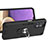 Custodia Silicone e Plastica Opaca Cover con Magnetico Anello Supporto Y01B per Samsung Galaxy A32 5G