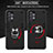 Custodia Silicone e Plastica Opaca Cover con Magnetico Anello Supporto Y01B per Samsung Galaxy A32 5G