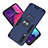 Custodia Silicone e Plastica Opaca Cover con Magnetico Anello Supporto Y01B per Samsung Galaxy A50S