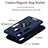 Custodia Silicone e Plastica Opaca Cover con Magnetico Anello Supporto Y01B per Samsung Galaxy M01s