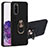 Custodia Silicone e Plastica Opaca Cover con Magnetico Anello Supporto Y01B per Samsung Galaxy S20
