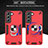 Custodia Silicone e Plastica Opaca Cover con Magnetico Anello Supporto Y01B per Samsung Galaxy S24 5G