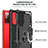 Custodia Silicone e Plastica Opaca Cover con Magnetico Anello Supporto YF1 per Samsung Galaxy S20 FE 4G