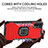 Custodia Silicone e Plastica Opaca Cover con Magnetico Anello Supporto ZJ1 per Samsung Galaxy F02S SM-E025F