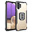Custodia Silicone e Plastica Opaca Cover con Magnetico Anello Supporto ZJ2 per Samsung Galaxy A32 5G