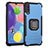 Custodia Silicone e Plastica Opaca Cover con Magnetico Anello Supporto ZJ2 per Samsung Galaxy A70S