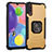 Custodia Silicone e Plastica Opaca Cover con Magnetico Anello Supporto ZJ2 per Samsung Galaxy A70S