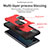 Custodia Silicone e Plastica Opaca Cover con Magnetico Anello Supporto ZJ2 per Samsung Galaxy A71 5G