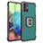 Custodia Silicone e Plastica Opaca Cover con Magnetico Anello Supporto ZJ2 per Samsung Galaxy A71 5G