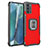 Custodia Silicone e Plastica Opaca Cover con Magnetico Anello Supporto ZJ2 per Samsung Galaxy Note 20 5G