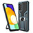 Custodia Silicone e Plastica Opaca Cover con Magnetico Anello Supporto ZL1 per Samsung Galaxy A52 4G