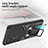 Custodia Silicone e Plastica Opaca Cover con Magnetico Anello Supporto ZL1 per Samsung Galaxy A72 5G