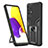 Custodia Silicone e Plastica Opaca Cover con Magnetico Anello Supporto ZL1 per Samsung Galaxy A72 5G
