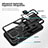 Custodia Silicone e Plastica Opaca Cover con Magnetico Anello Supporto ZL1 per Samsung Galaxy F12