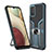 Custodia Silicone e Plastica Opaca Cover con Magnetico Anello Supporto ZL1 per Samsung Galaxy M02s