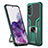 Custodia Silicone e Plastica Opaca Cover con Magnetico Anello Supporto ZL1 per Samsung Galaxy S20