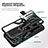 Custodia Silicone e Plastica Opaca Cover con Magnetico Anello Supporto ZL1 per Samsung Galaxy S20 Ultra