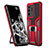 Custodia Silicone e Plastica Opaca Cover con Magnetico Anello Supporto ZL1 per Samsung Galaxy S20 Ultra