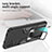 Custodia Silicone e Plastica Opaca Cover con Magnetico Anello Supporto ZL1 per Xiaomi Poco M5S