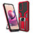 Custodia Silicone e Plastica Opaca Cover con Magnetico Anello Supporto ZL1 per Xiaomi Poco M5S