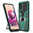 Custodia Silicone e Plastica Opaca Cover con Magnetico Anello Supporto ZL1 per Xiaomi Poco M5S