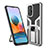 Custodia Silicone e Plastica Opaca Cover con Magnetico Anello Supporto ZL1 per Xiaomi Redmi Note 10 Pro Max