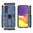 Custodia Silicone e Plastica Opaca Cover con Magnetico Supporto A02 per Samsung Galaxy S21 FE 5G