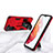 Custodia Silicone e Plastica Opaca Cover con Magnetico Supporto A04 per Samsung Galaxy S21 Plus 5G