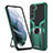Custodia Silicone e Plastica Opaca Cover con Magnetico Supporto A05 per Samsung Galaxy S21 5G
