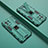 Custodia Silicone e Plastica Opaca Cover con Magnetico Supporto H01 per Xiaomi Mi 11 Lite 5G NE Verde