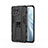 Custodia Silicone e Plastica Opaca Cover con Magnetico Supporto H02 per Xiaomi Mi 11 Lite 5G NE Nero
