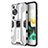 Custodia Silicone e Plastica Opaca Cover con Magnetico Supporto KC1 per Huawei P60