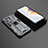 Custodia Silicone e Plastica Opaca Cover con Magnetico Supporto KC1 per Xiaomi Mi Mix 4 5G Grigio