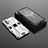 Custodia Silicone e Plastica Opaca Cover con Magnetico Supporto KC1 per Xiaomi Poco F3 GT 5G Argento
