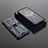 Custodia Silicone e Plastica Opaca Cover con Magnetico Supporto KC1 per Xiaomi Poco F3 GT 5G Blu