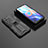 Custodia Silicone e Plastica Opaca Cover con Magnetico Supporto KC1 per Xiaomi Poco M4 Pro 5G Nero